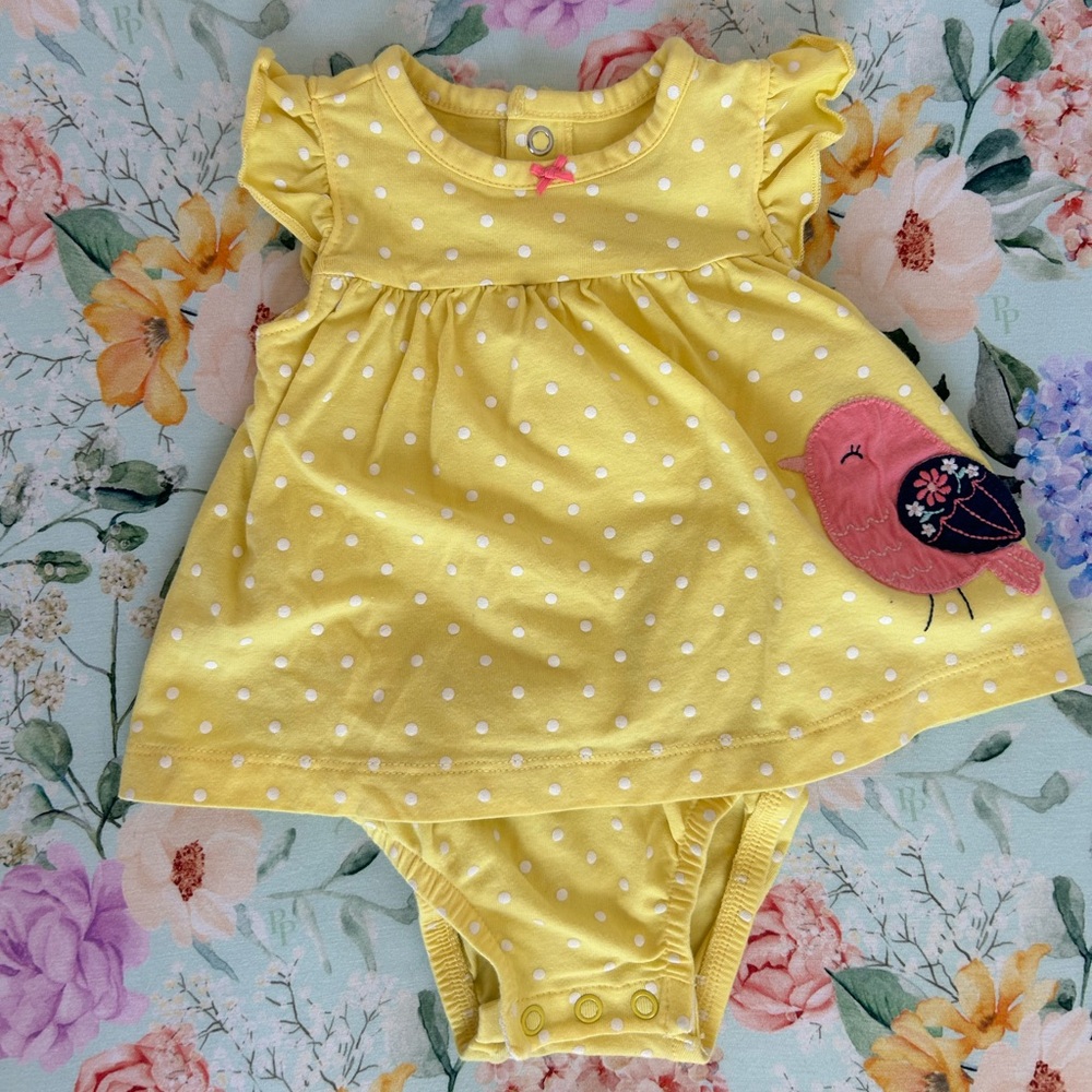 Carter’s Baby Girl Bodysuit Dress 0-3 months